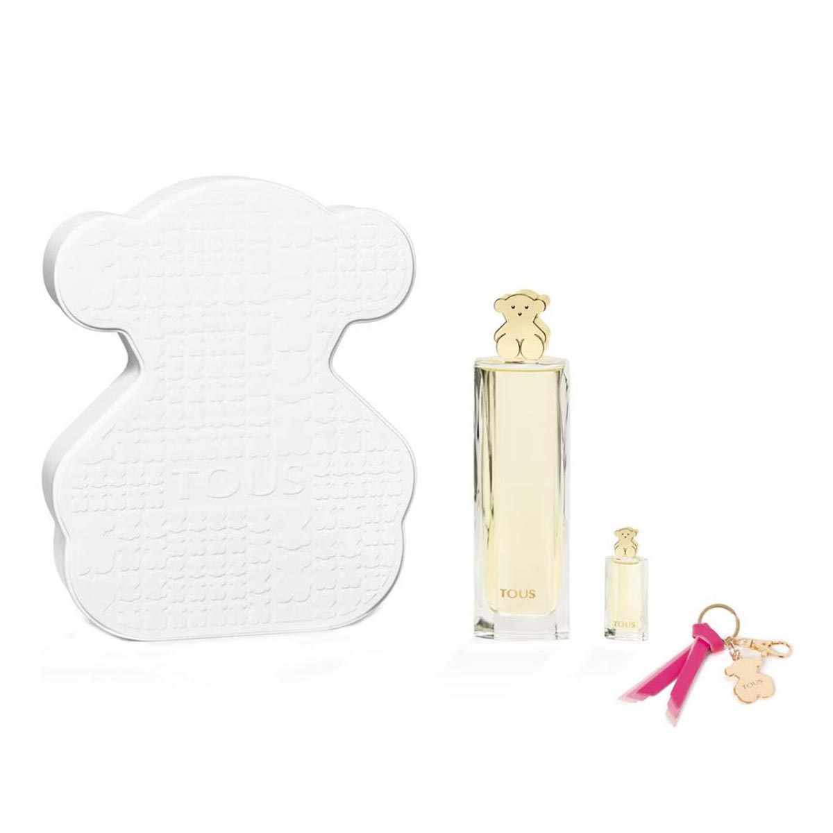 Tous Fragancia Eau De Parfum 90Ml Vaporizador + Miniatura 4 5Ml + Llavero En Caja Metalica